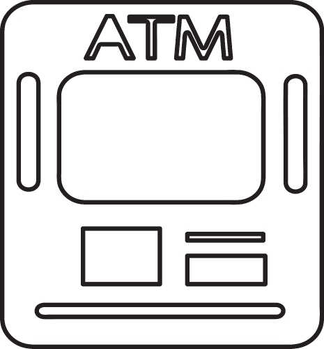 Atm card slot icon