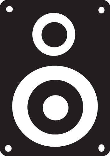 Audio speakers icon