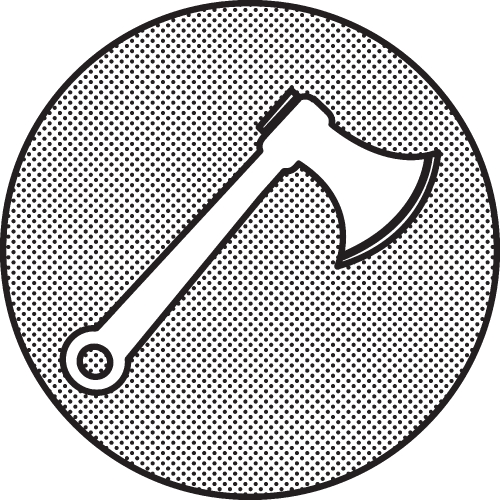 axe icon sign symbol design