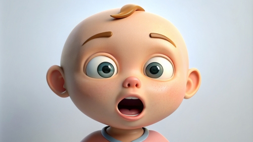 Baby Avatar Cartoon, Surprised