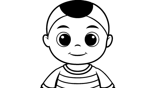 Baby cartoon Coloring pages for kids