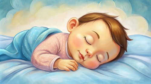 Baby cartoon sleeping