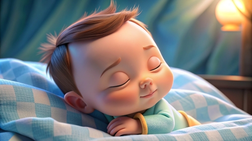 Baby cartoon sleeping