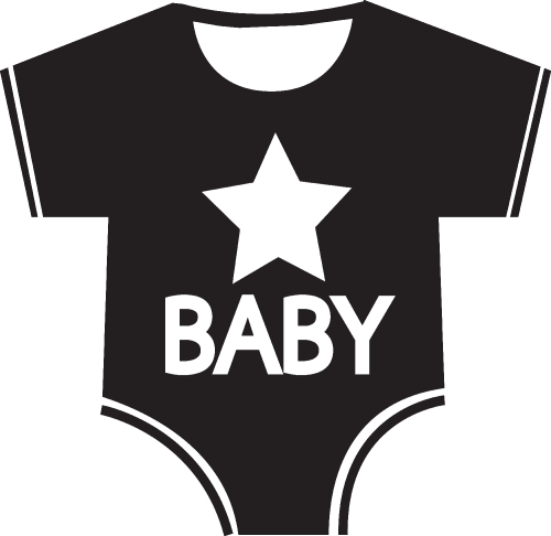 Baby clothing icon 