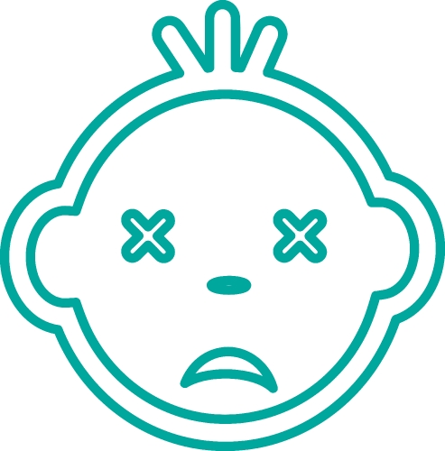 Baby Face Emotion icon sign design