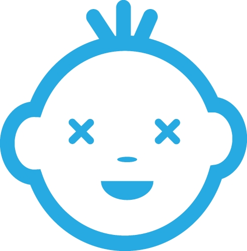 Baby Face Emotion icon sign design