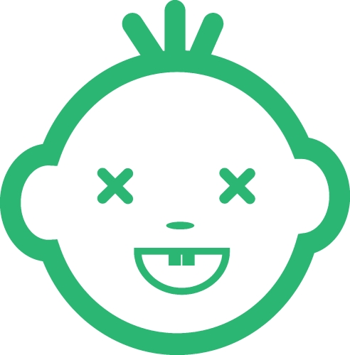 Baby Face Emotion icon sign design