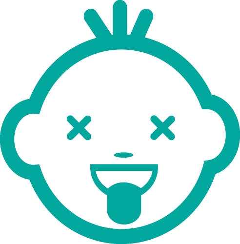 Baby Face Emotion icon sign design