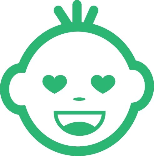 Baby Face Emotion icon sign design