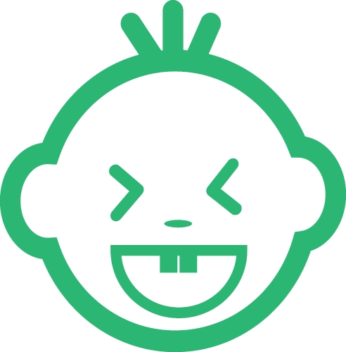 Baby Face Emotion icon sign design