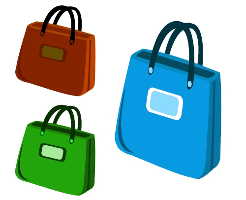 bag icons set