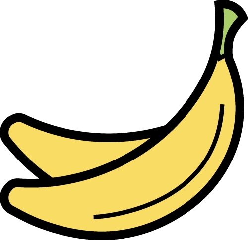 Banana icon , Banana sign symbol