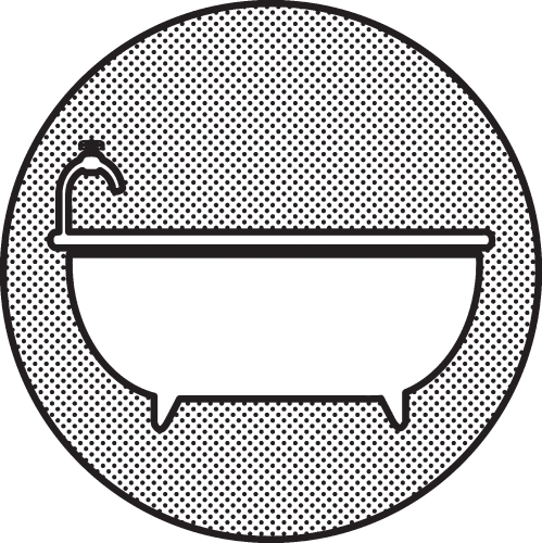 Bathtub icon sign symbol design