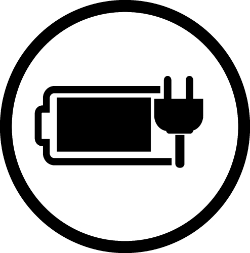 Battery icon sign design