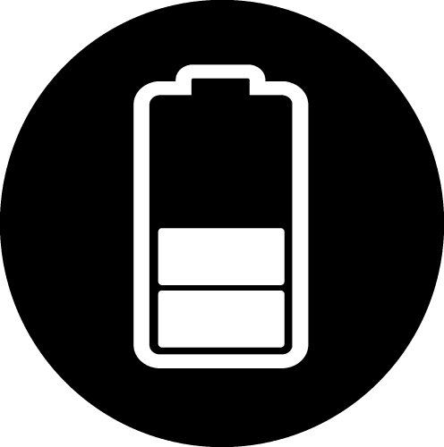 Battery icon sign design