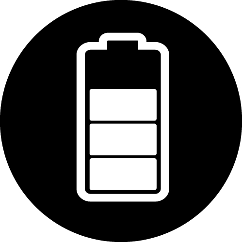 Battery icon sign design