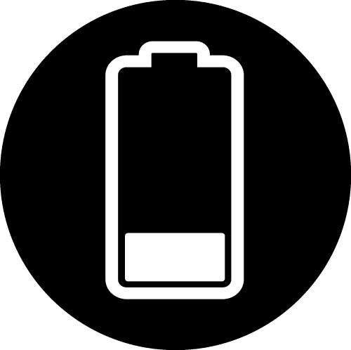 Battery icon sign design