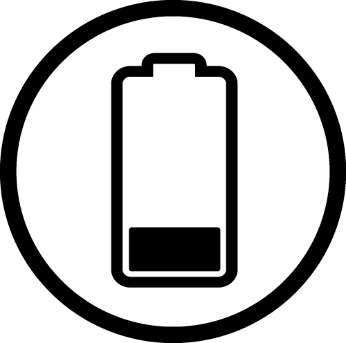 Battery icon sign design