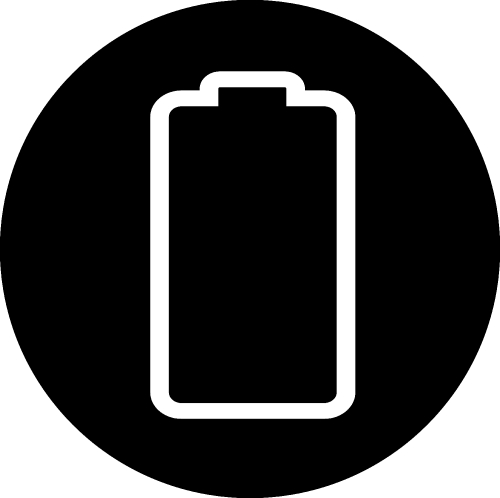 Battery icon sign design