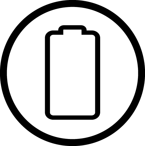 Battery icon sign design