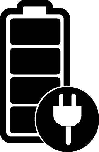 Battery icon sign design