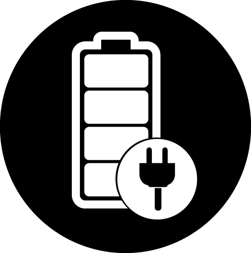 Battery icon sign design