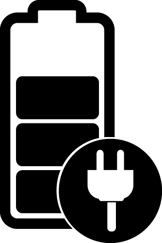 Battery icon sign design