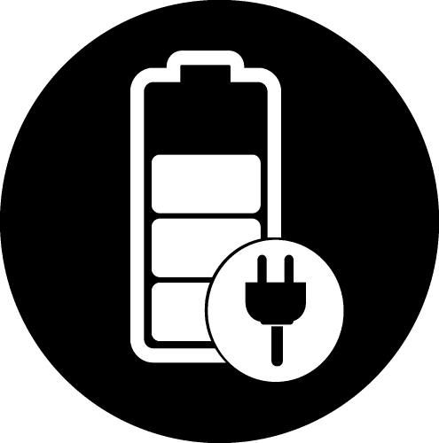 Battery icon sign design