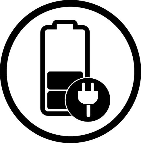 Battery icon sign design