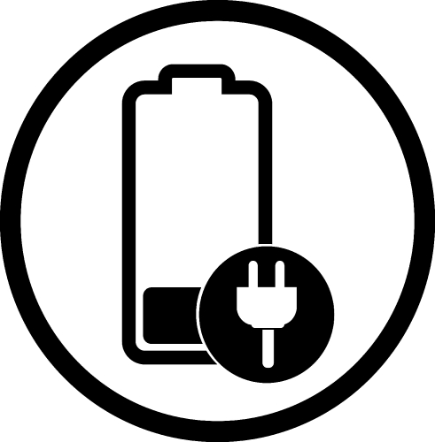 Battery icon sign design