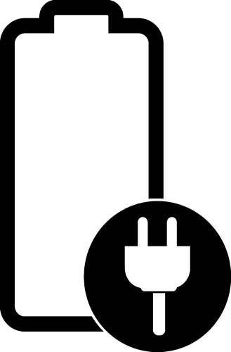 Battery icon sign design