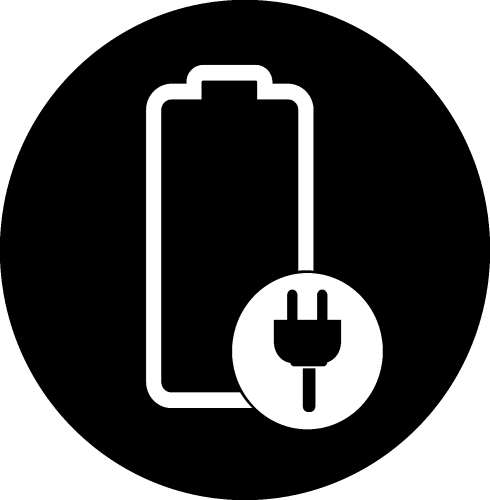 Battery icon sign design