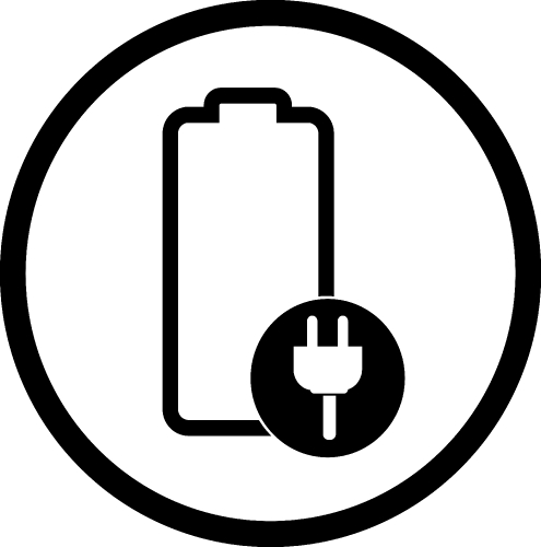 Battery icon sign design