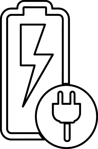 Battery icon sign design