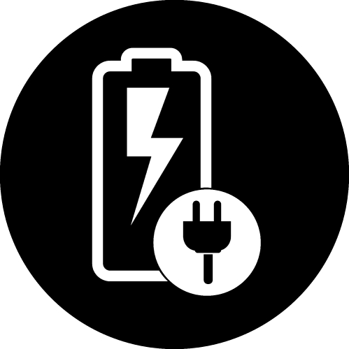 Battery icon sign design