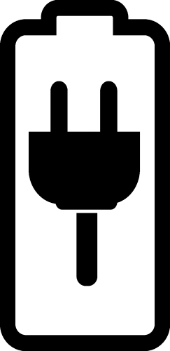 Battery icon sign design