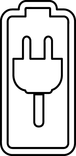 Battery icon sign design