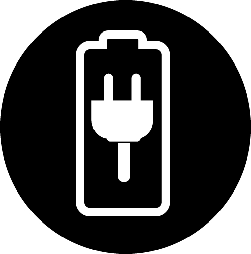 Battery icon sign design