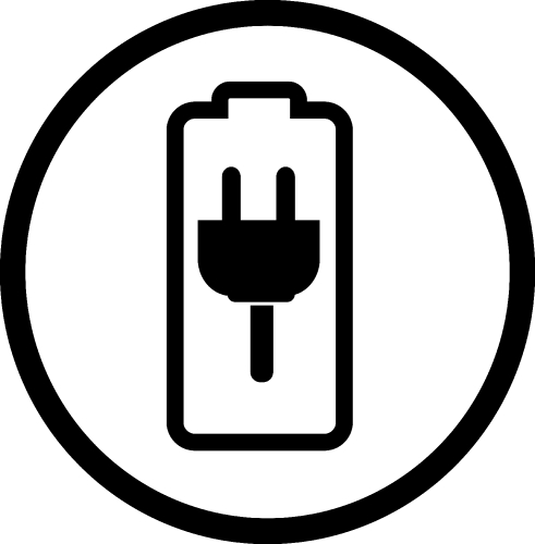 Battery icon sign design