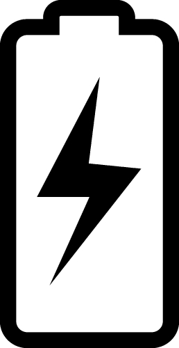 Battery icon sign design