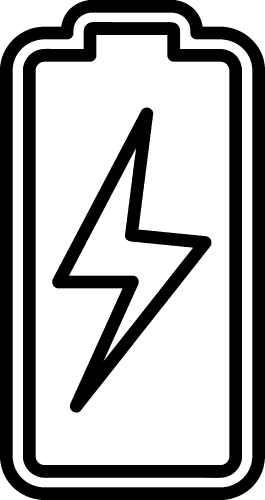 Battery icon sign design