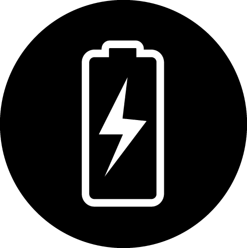 Battery icon sign design