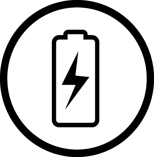 Battery icon sign design