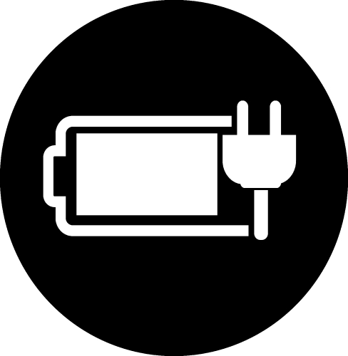 Battery icon sign design