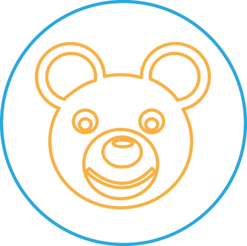 Bear Icon sign symbol design