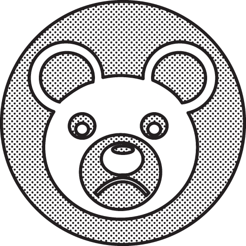 Bear Icon sign symbol design