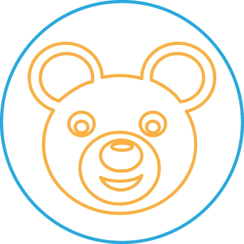 Bear Icon sign symbol design