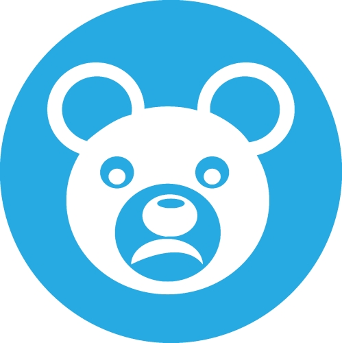 Bear Icon sign symbol design