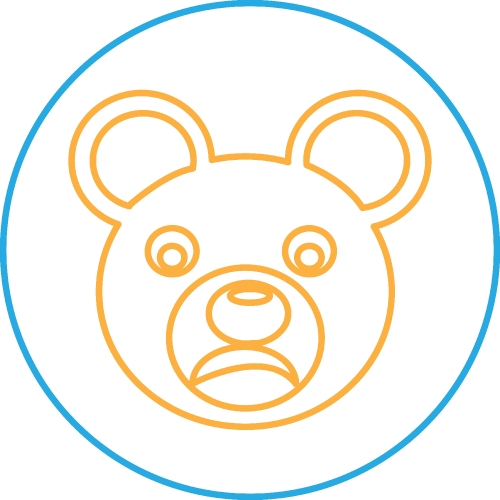 Bear Icon sign symbol design