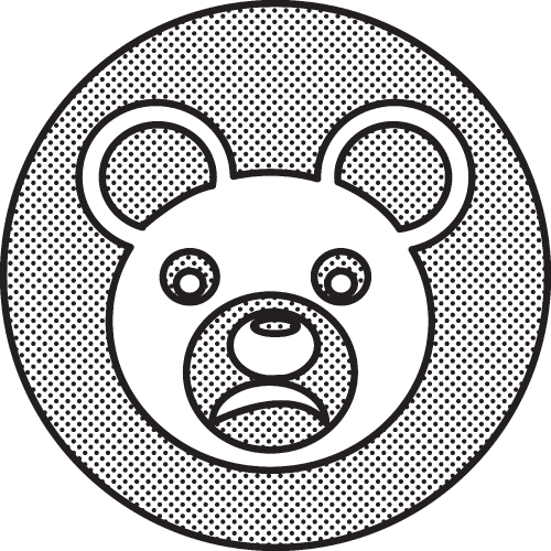 Bear Icon sign symbol design